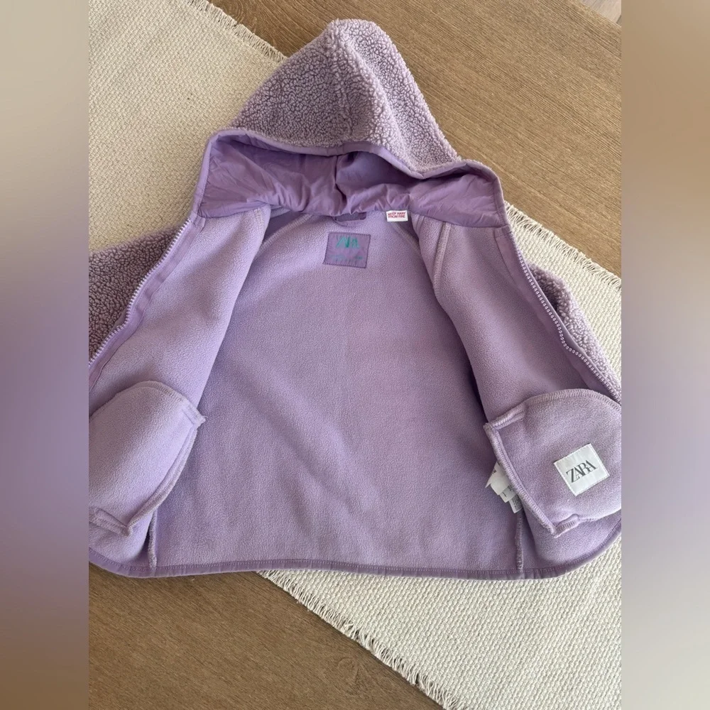 Zara toddler girl Sherpa jacket 3T